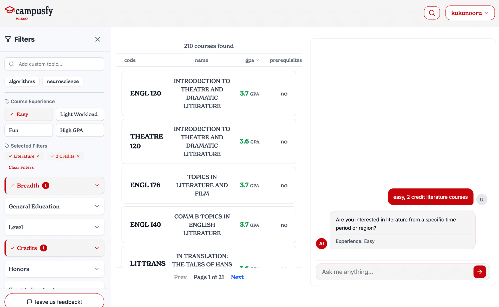 Campusfy advisor feature